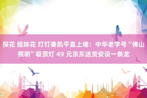 探花 姐妹花 灯灯奏凯平直上墙：中华老字号“佛山照明”吸顶灯 49 元京东送货安设一条龙